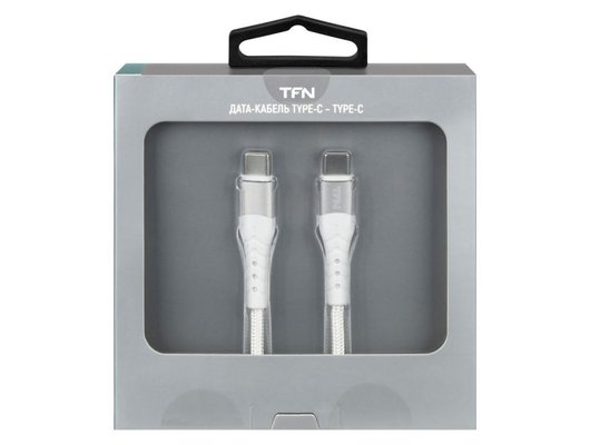 Кабель TFN TypeC-TypeC 1.2m white TFN-CPDUSBCC12MWH